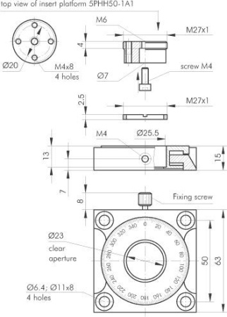Держатель поляризаторов Standa 5PHH50-1A1