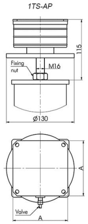 Опора оптического стола Standa 1TS065-18-05-AP-500