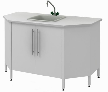 Мойка торцевая к островным столам СОВЛАБ 1500 Т МFr