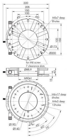 Платформа поворотная Standa 7R170E-190