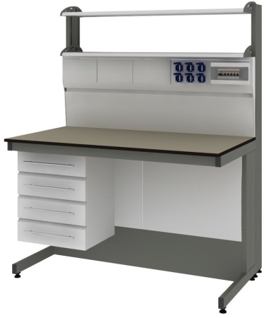 Стойка технологическая для пристенных столов СОВЛАБ 1200