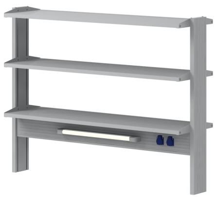 Стеллаж для лабораторных островных столов СОВЛАБ 1500 ТСОв