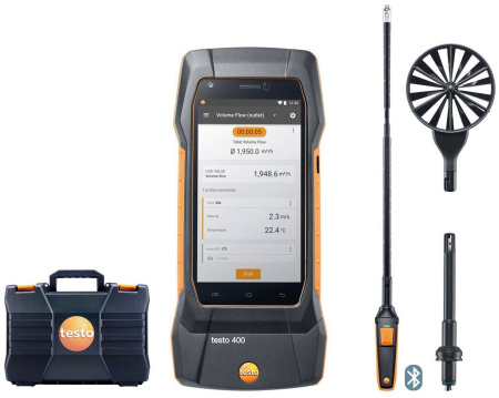 Комплект для вентиляции Testo 400 с зондом-крыльчаткой 16 мм