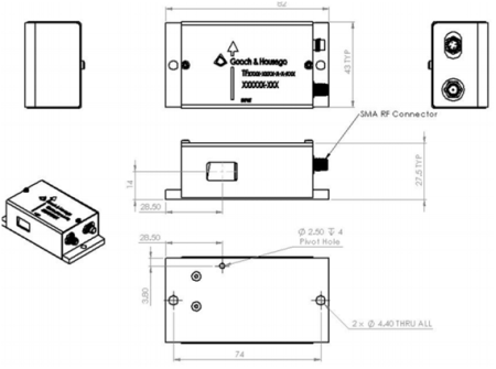 Фильтры акустооптические перестраиваемые GOOCH & HOUSEGO TF2000-1000-2-6-GH78