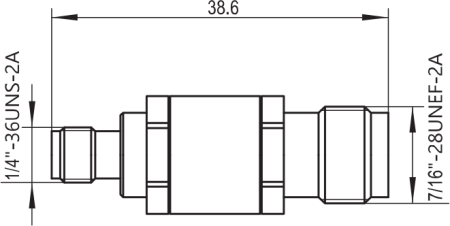 Переход коаксиальный TNCA (розетка) - 3,5 мм (розетка)