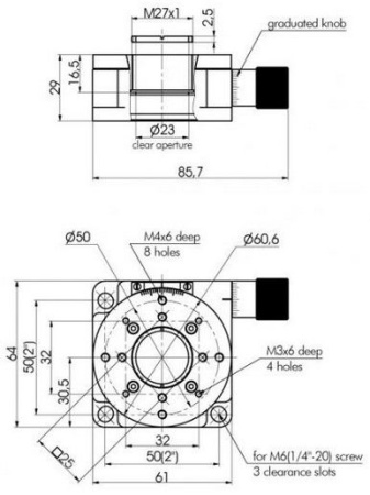 Платформа поворотная Standa 7R150V-1 Платформа поворотная Standa 7R150V-1