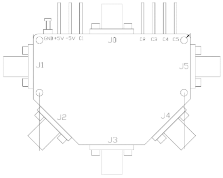 Переключатель коаксиальный на PIN-диодах Atmicrowave AT-SP5T-0040XH-R