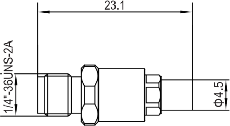 Переход коаксиальный SMPM (вилка) - SMA (розетка)