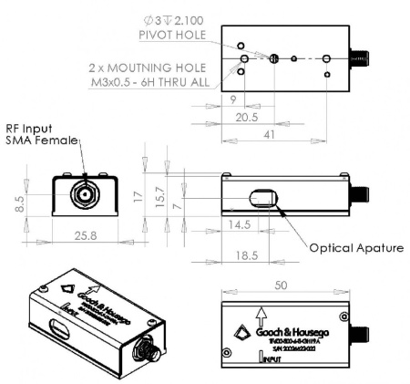 Фильтры акустооптические перестраиваемые GOOCH & HOUSEGO TF525-250-6-3-GH19A