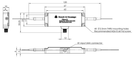 Модулятор акустооптический GOOCH & HOUSEGO T-M110-0.2C2J-3-F2S