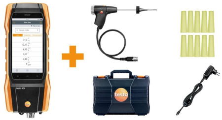 Анализатор дымовых газов Testo 300 с Н2-компенсацией (O2, CO до 8000 ppm)