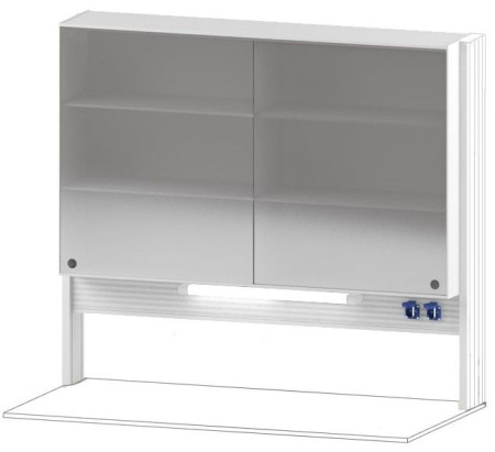 Стойка технологическая c полками к пристенным столам СОВЛАБ 1500 ТСПШ-90,900 мм