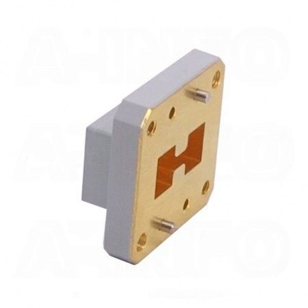 Пластина короткая волноводная с двойным гребнем со смещением A-INFO 580DRWOFS38_Cu