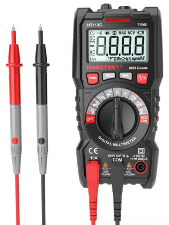 Мультиметр Habotest HT113C цифровой (True RMS)