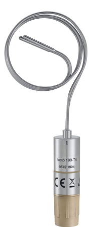 CFR-логгер температуры Testo 190-T4 с двумя длинными гибкими зондами