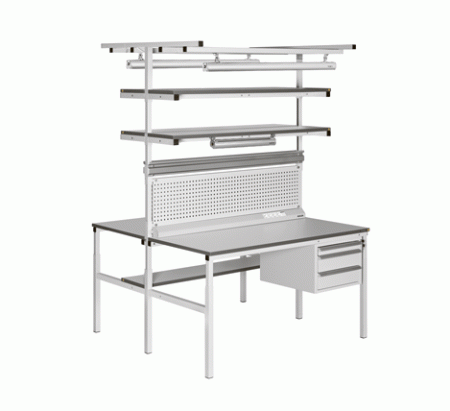 Рабочее место антистатическое VIKING Остров СО-15-7 ESD RAL7035 светло-серый