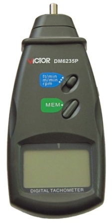 Тахометр Victor DM6235P контактный                        