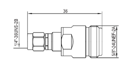Переход коаксиальный N (розетка) - 3,5 мм (вилка)